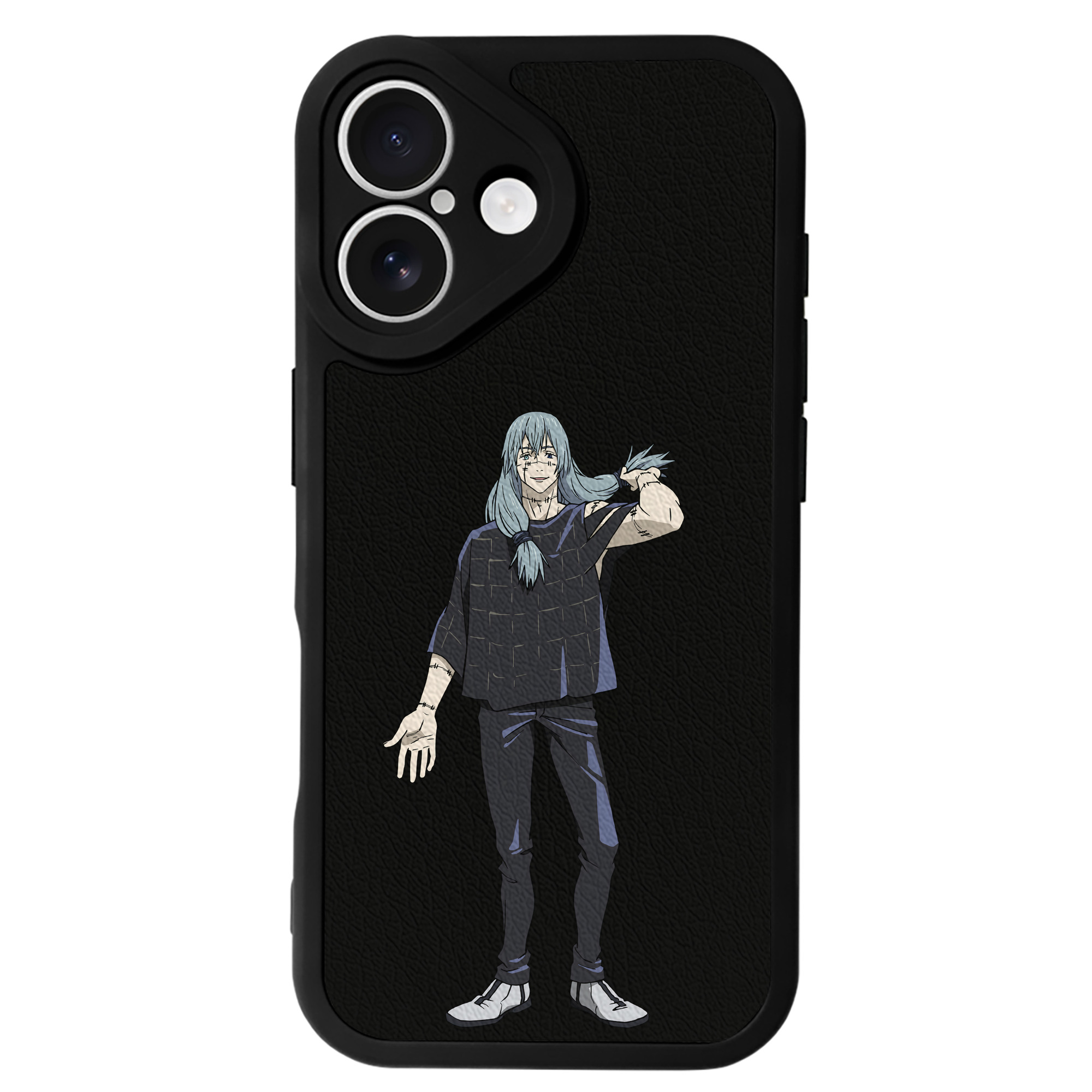 （画像用） 呪術廻戦 Jujutsu Kaisen 【iPhone 16シリーズ対応】シリコンスマホケース（レザー調） 材質：シリコン